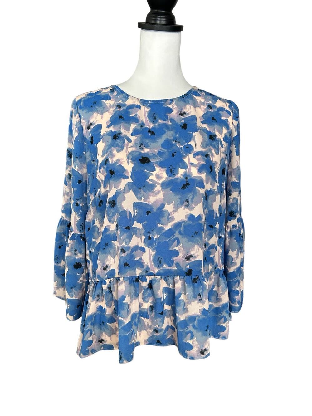 J. Crew Factory Long Sleeve Top Pink Blue Small